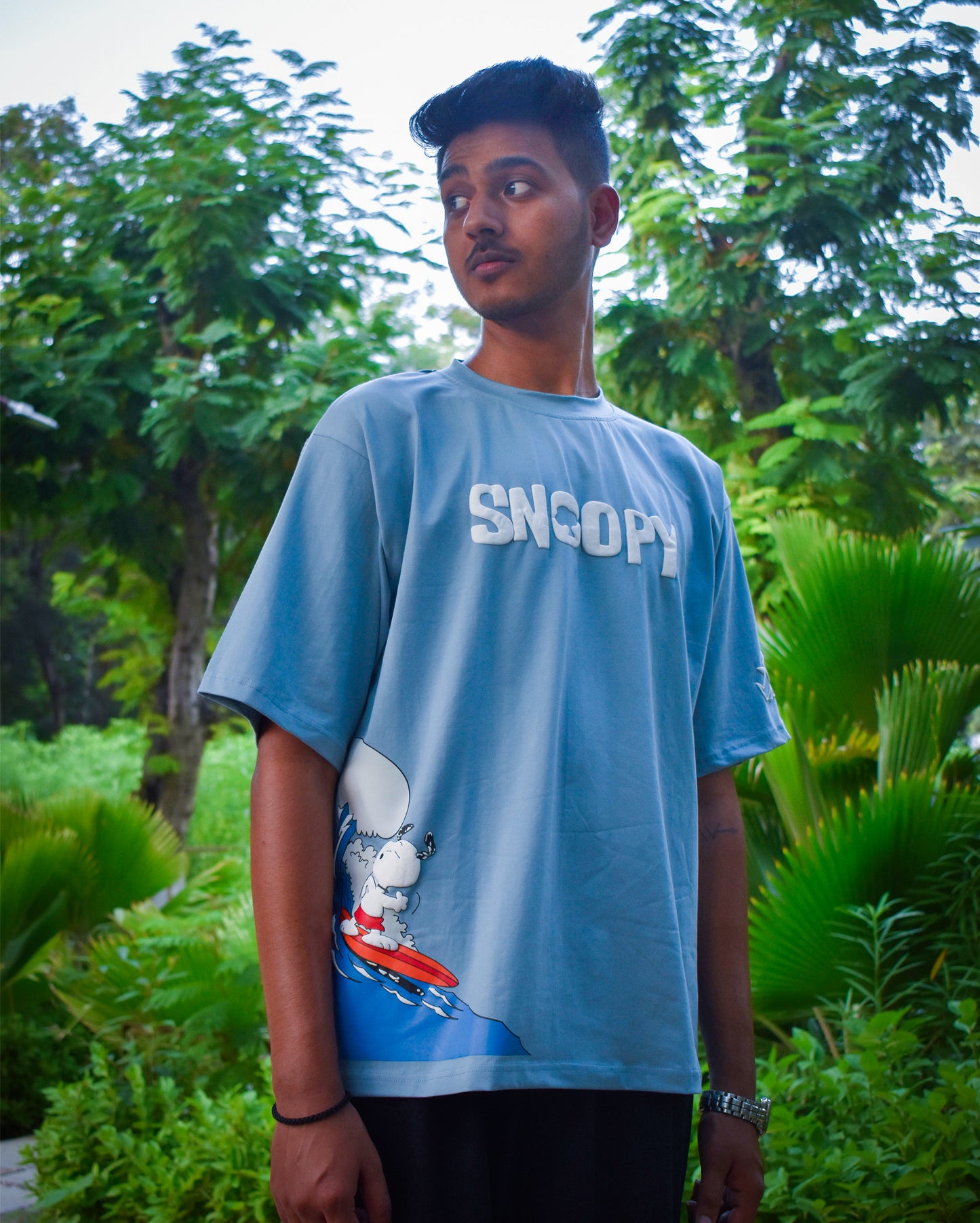 Collard Blue 'Snoopy' Tee | Unisex Oversized T-Shirt