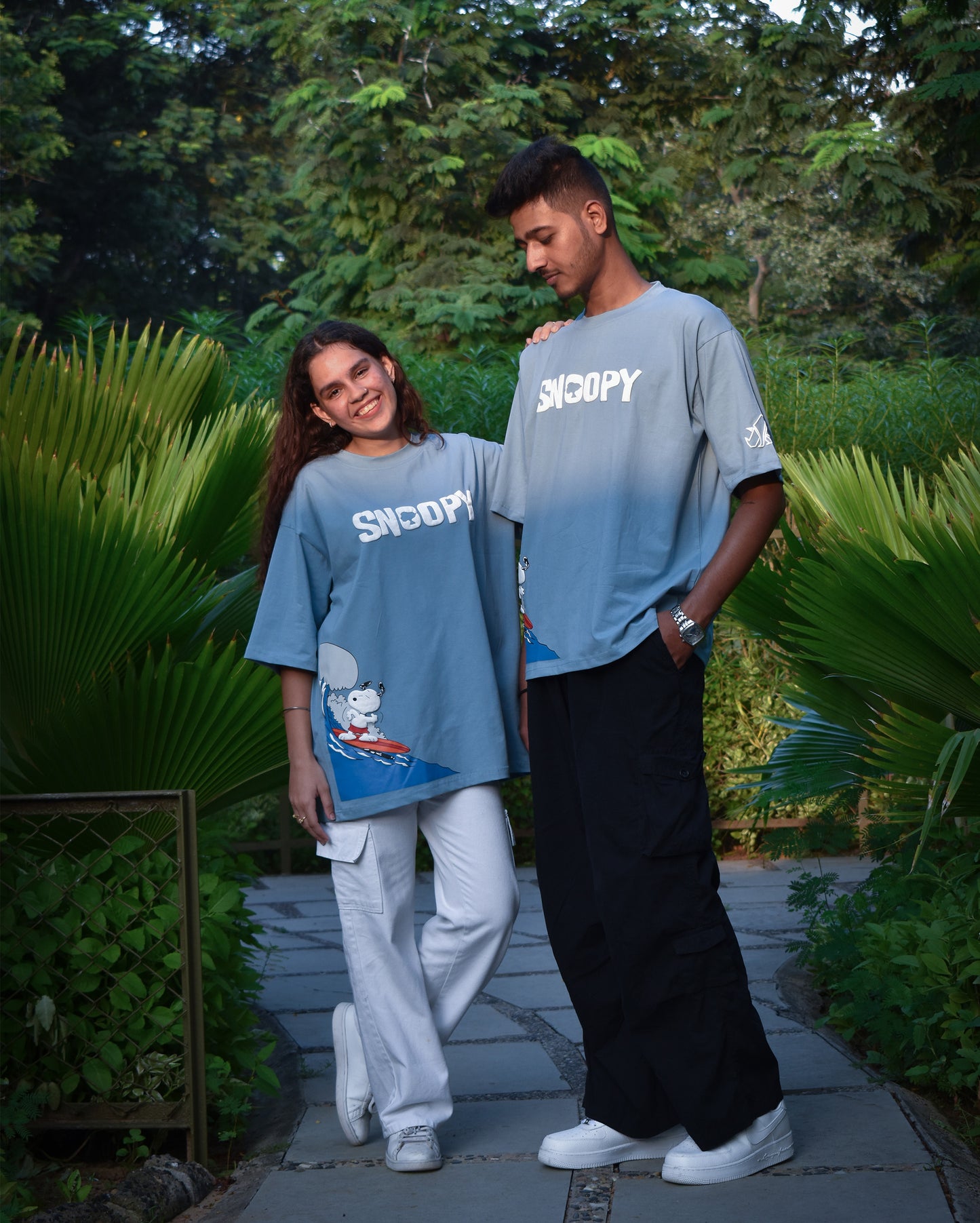 Collard Blue 'Snoopy' Tee | Unisex Oversized T-Shirt