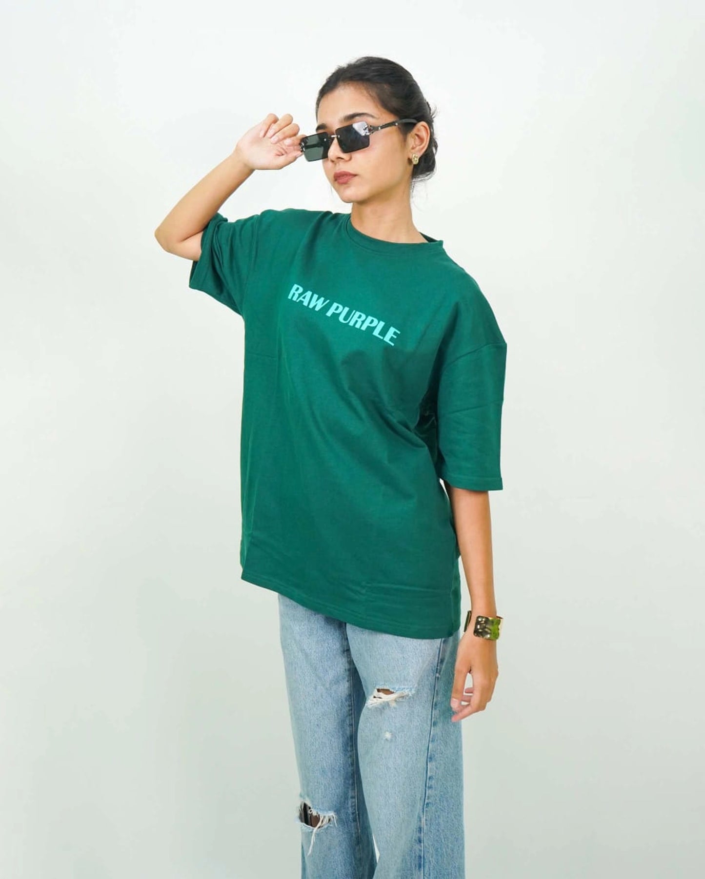 Dark Green 'Valiant' Tee | Unisex Oversized T-Shirt