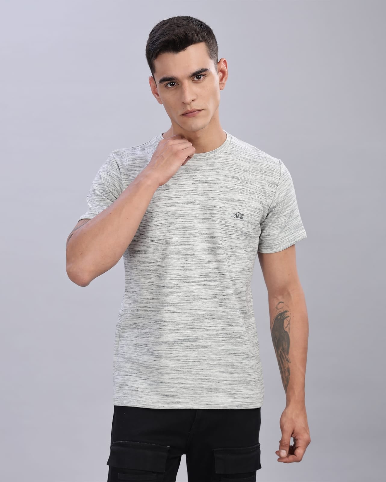 Black & White Slub | Regular Fit Unisex Tshirt