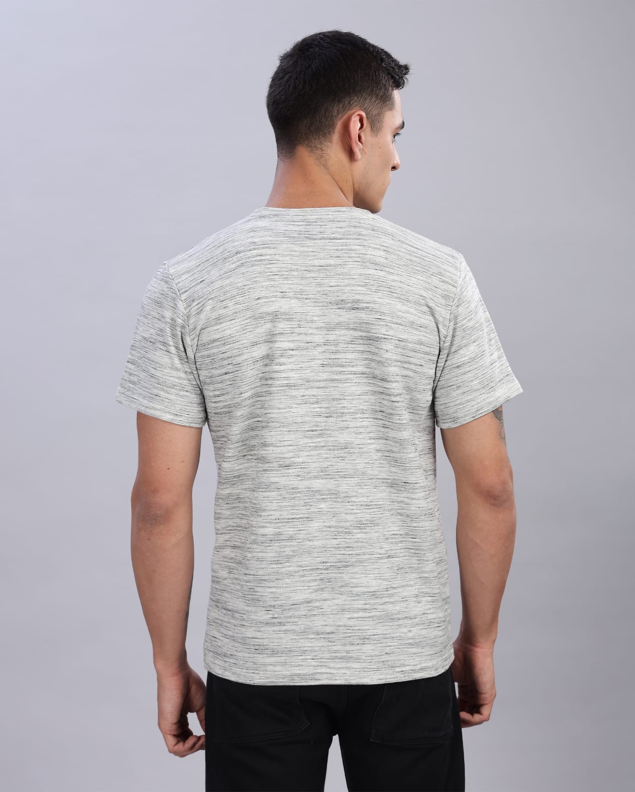 Black & White Slub | Regular Fit Unisex Tshirt