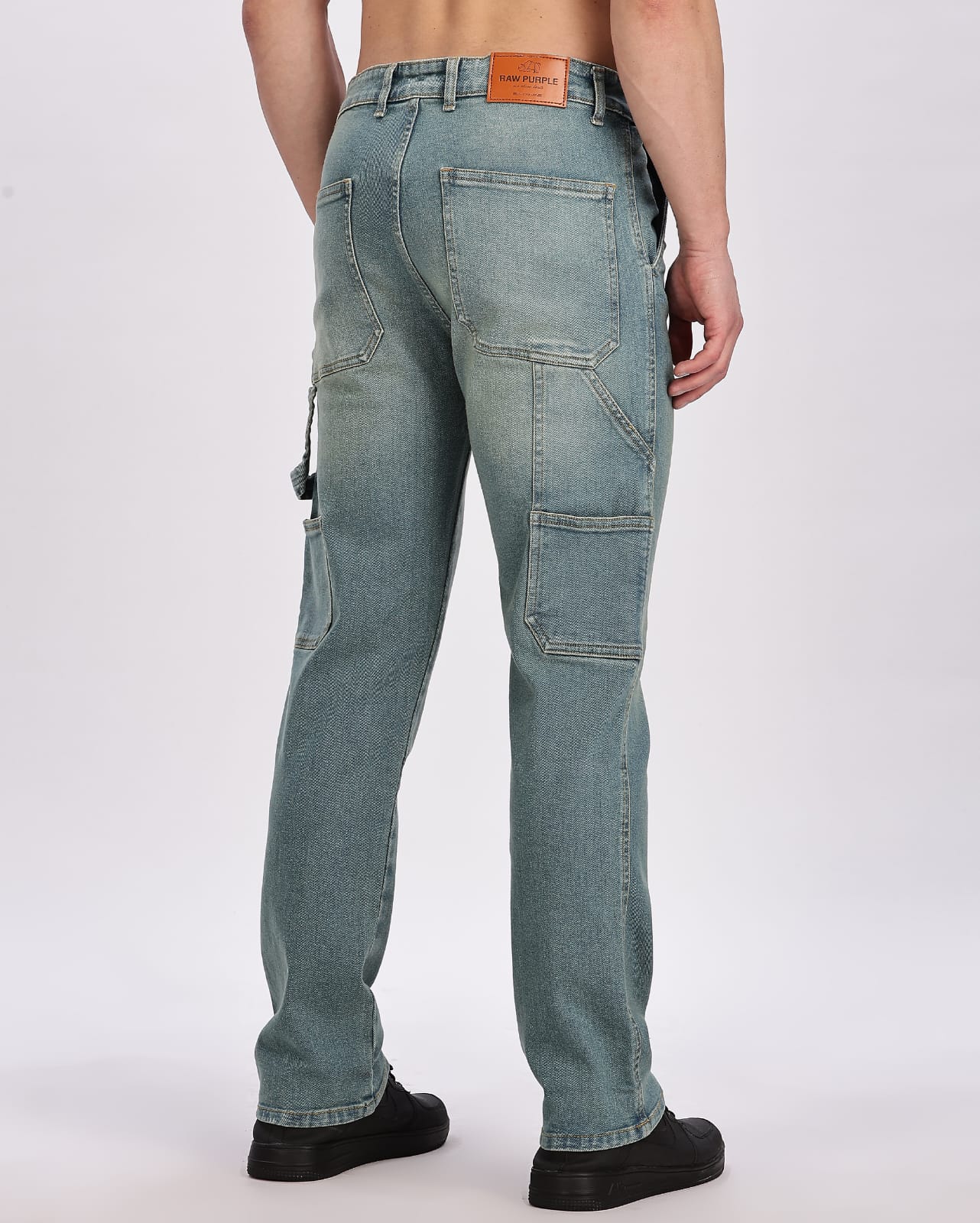 Blue Yellow Tint Men's Carpenter Denim