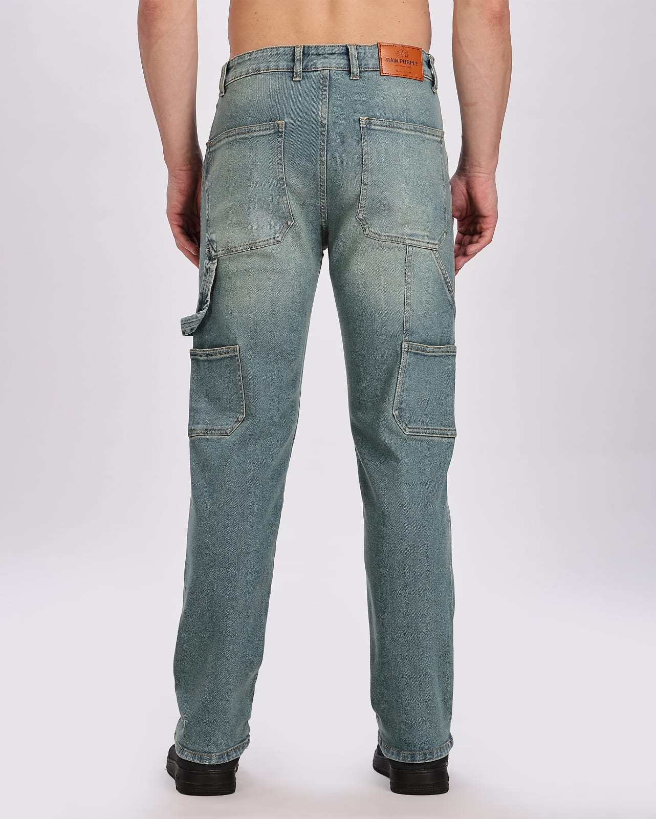 Blue Yellow Tint Men's Carpenter Denim