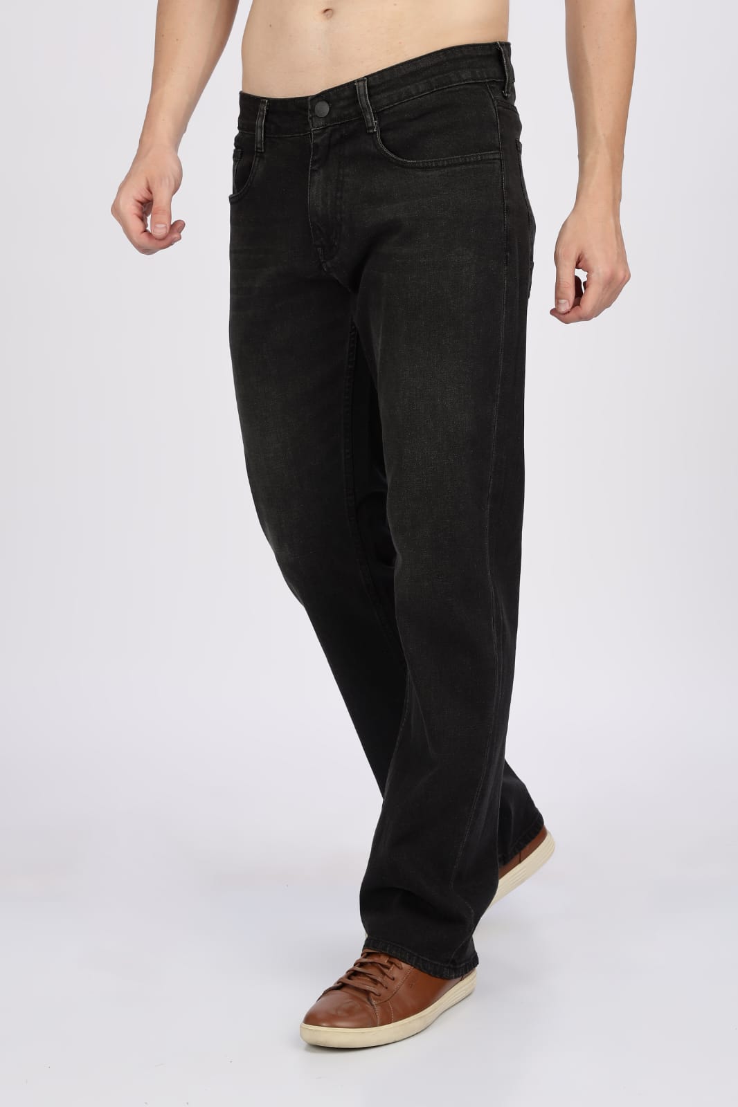 Vintage Black Men's Straight Fit
