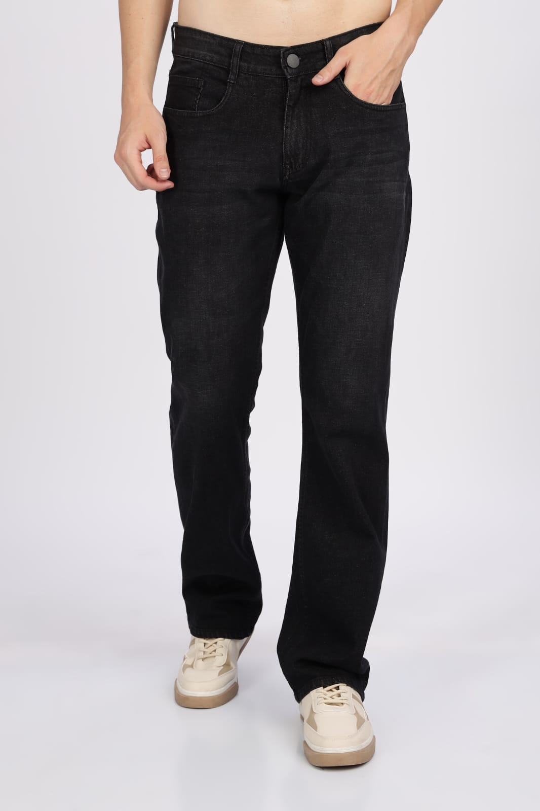 Raw Black Men's Straight Fit