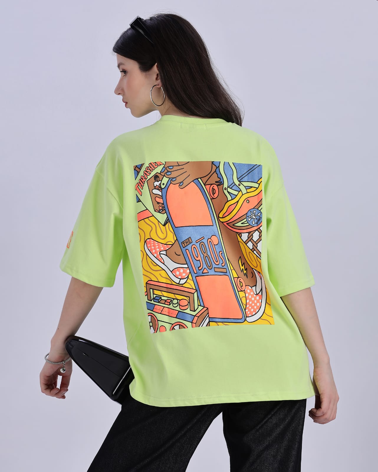 Neon Green " 1980's Tee" | Unisex Oversize T-Shirt