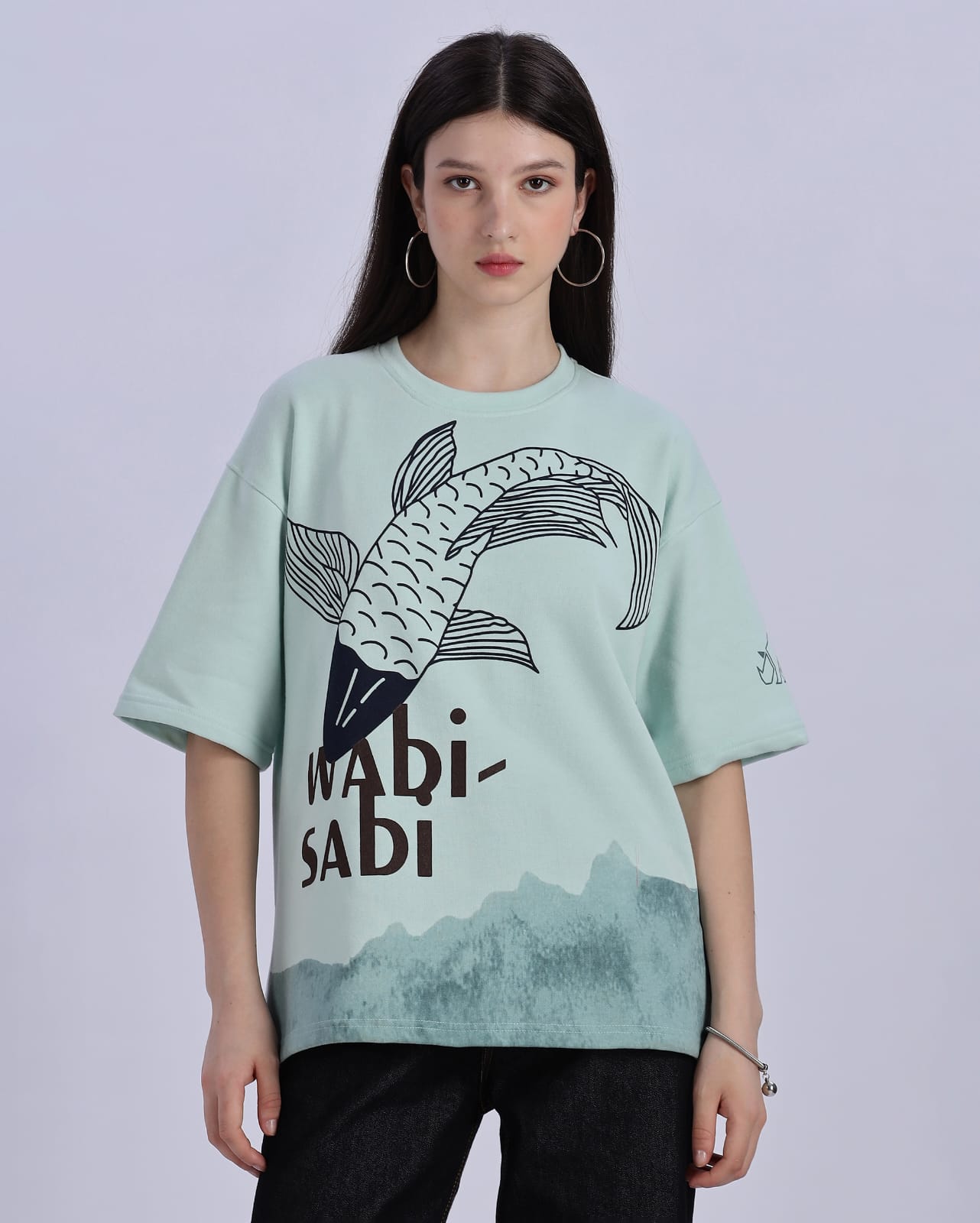 Light Blue " Wabi Sabi Tee" | Unisex Oversize T-Shirt