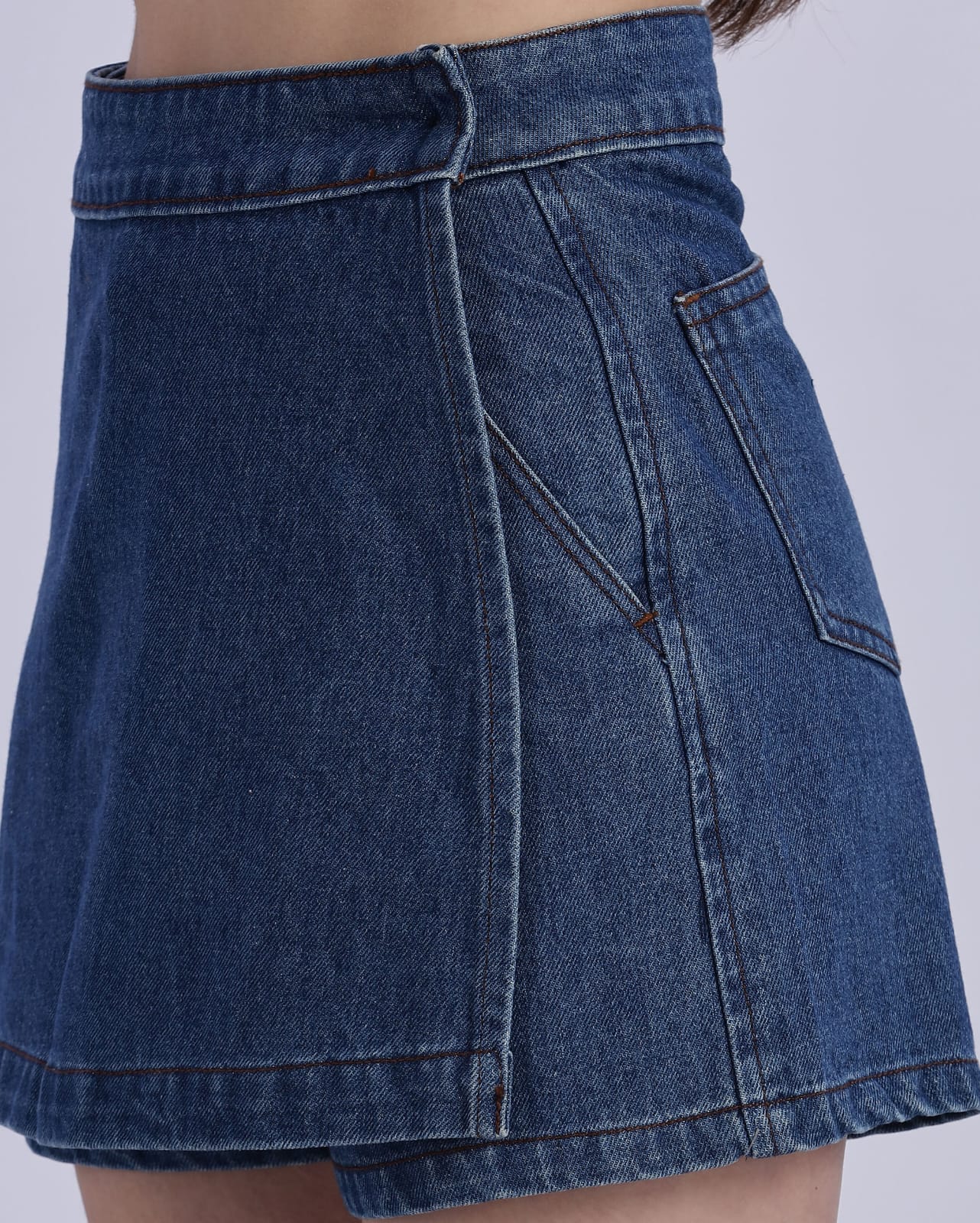 Mid Blue Women's Skorts