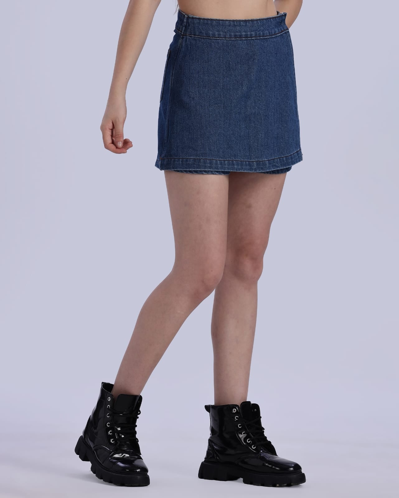 Mid Blue Women's Skorts