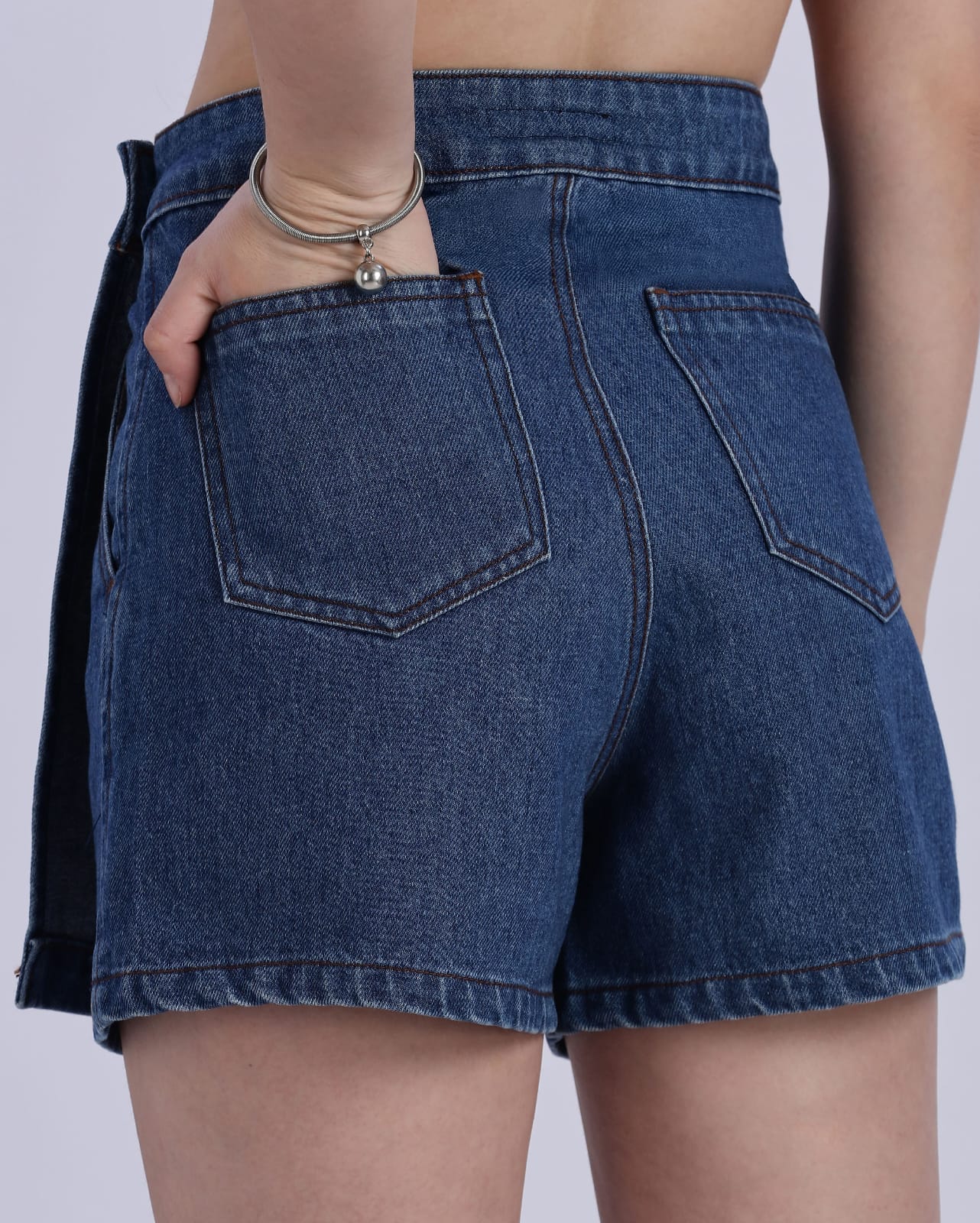 Mid Blue Women's Skorts