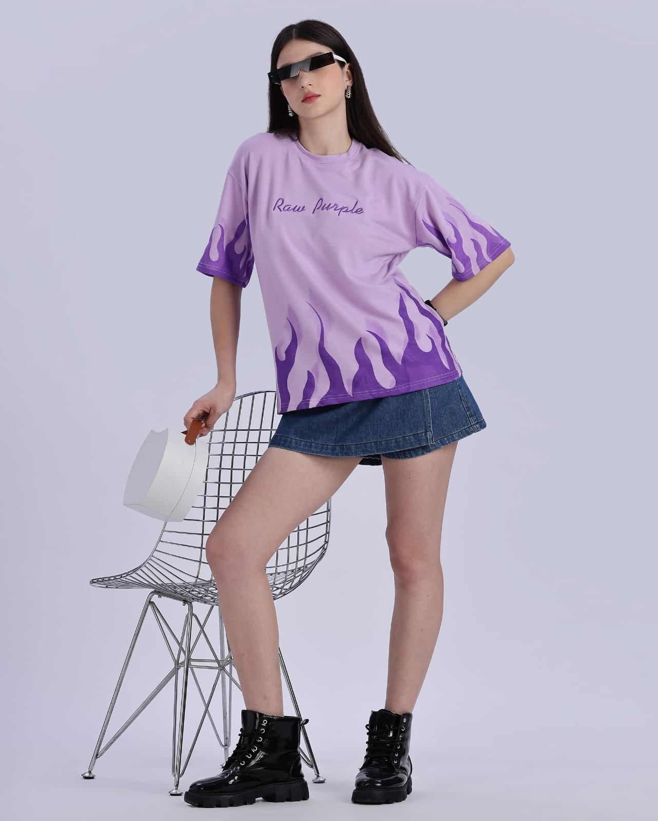 Lavender and Pink Oversize T-shirt | Pack of 2 T-shirt