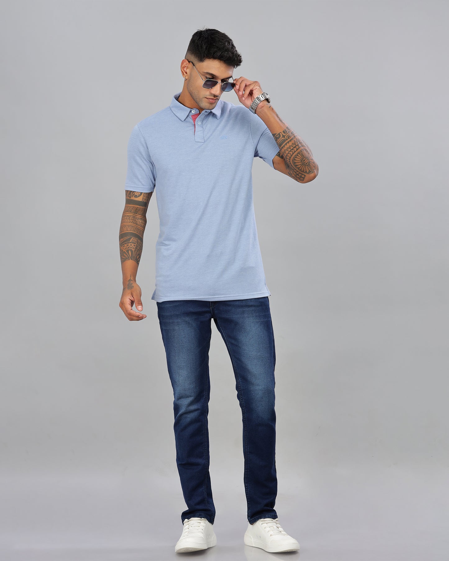 Maya Blue | Classic Slim Polo