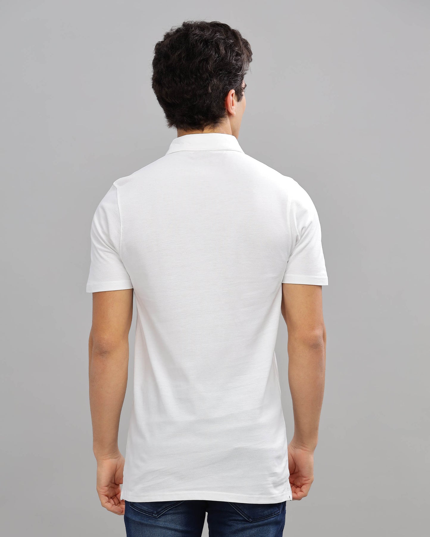 White | Classic Slim Polo