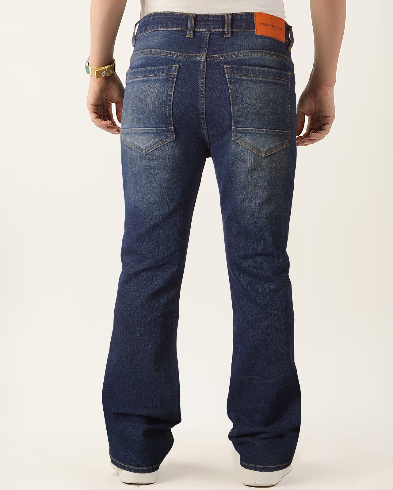 Dark Blue Tinted Men's Bootcut Denim