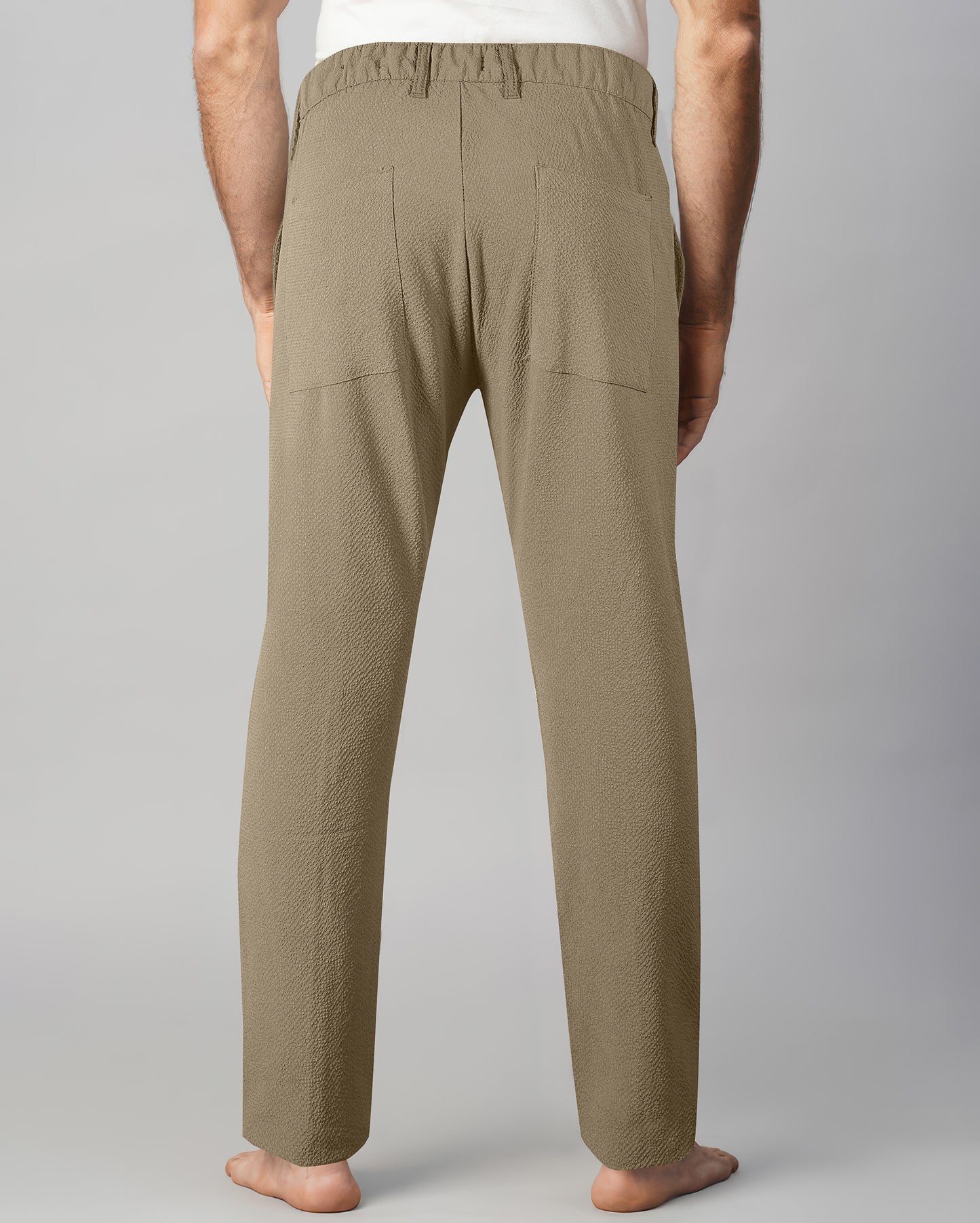 Deep Brown Slim Fit Unisex Pull-on Pants