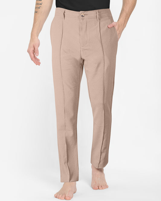 Khaki Slim Fit Unisex Pull-on Pants