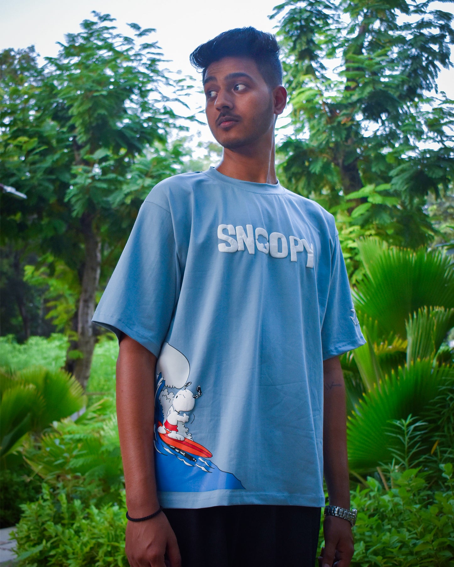 Collard Blue 'Snoopy' Tee  | Unisex Oversized T-Shirt