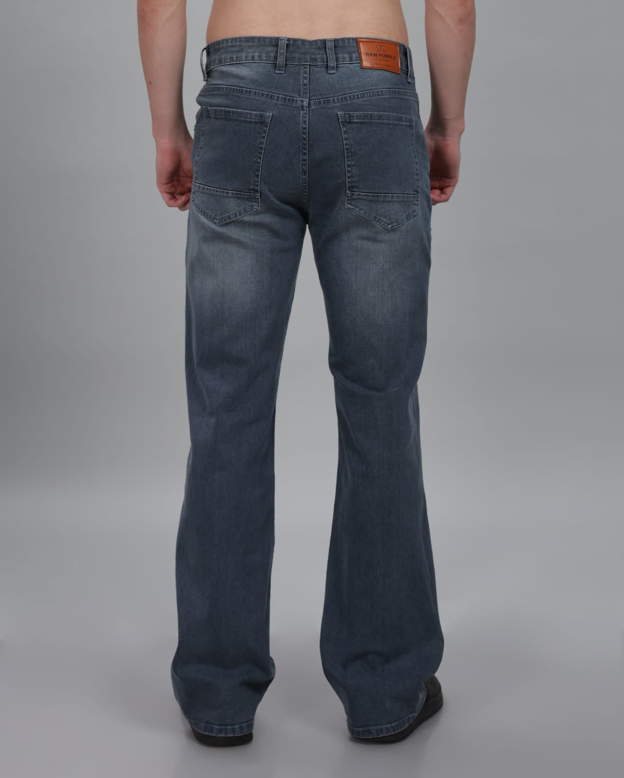 Stone Grey Men's Bootcut Denim