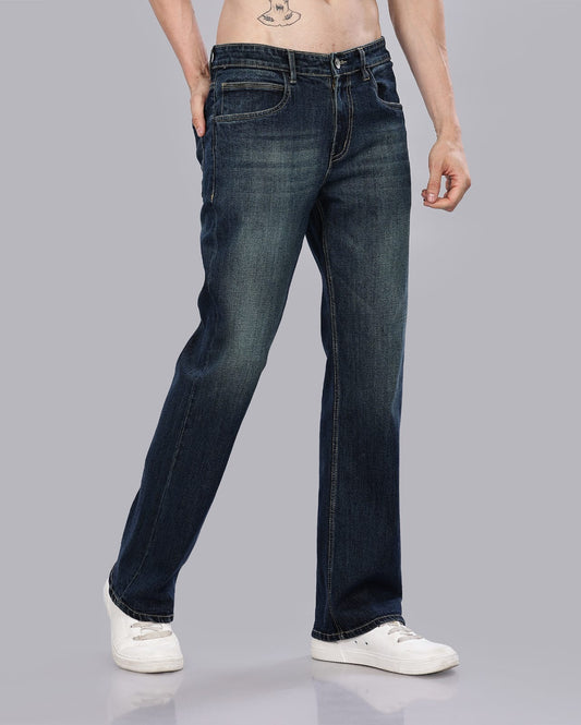 Dark Blue Green Tint Men's Bootcut