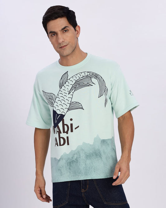 Light Blue " Wabi Sabi Tee" | Unisex Oversize T-Shirt
