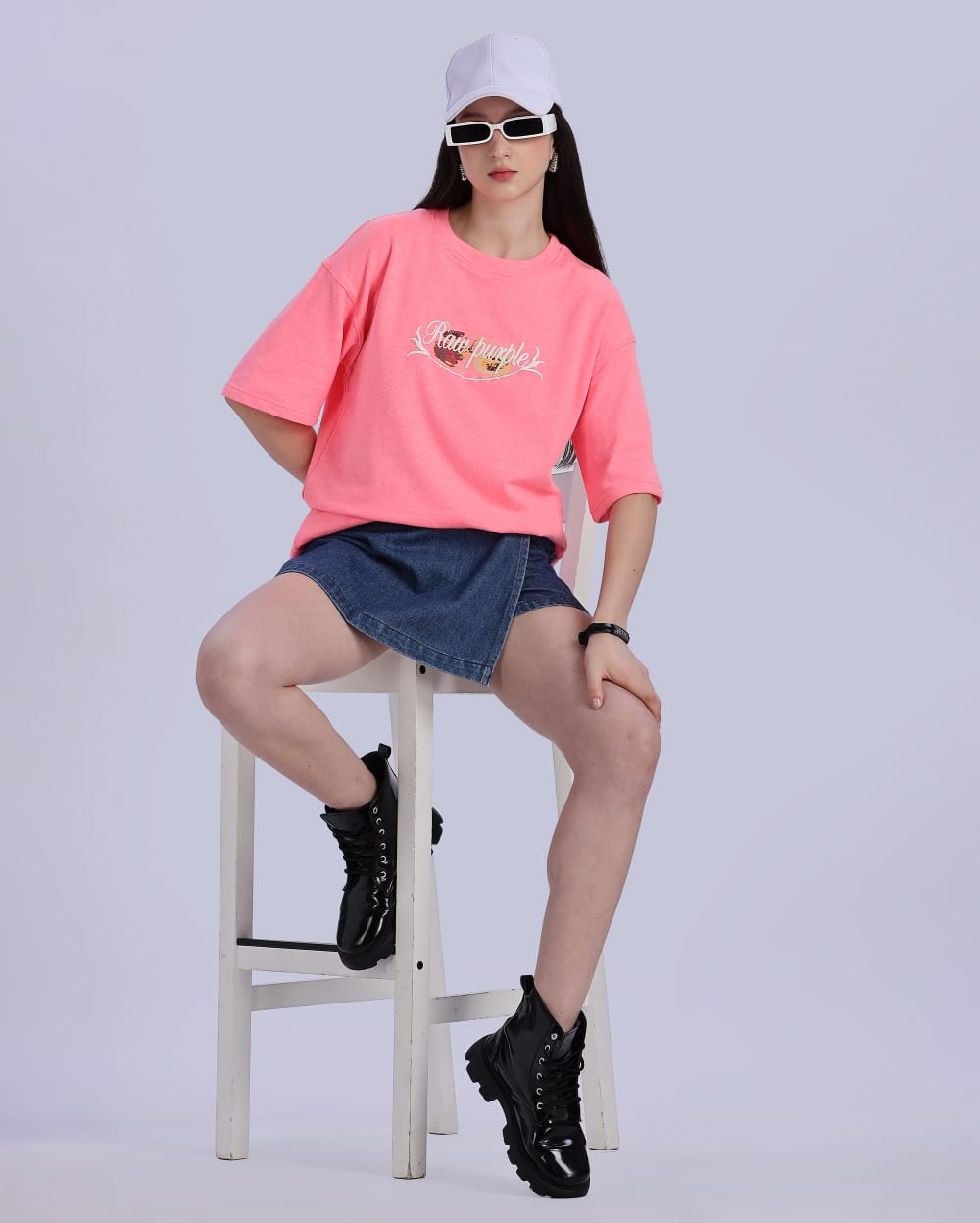 Lavender and Pink Oversize T-shirt  | Pack of 2 T-shirt