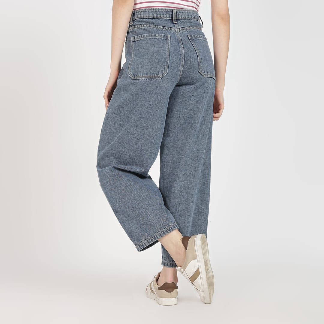 Slate Blue Women's Mom Fit